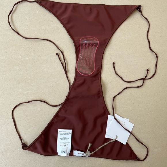 OSEREE Lumiere microkini bottom, Brown lured metallic, NWT, Size S - Picture 2 of 9